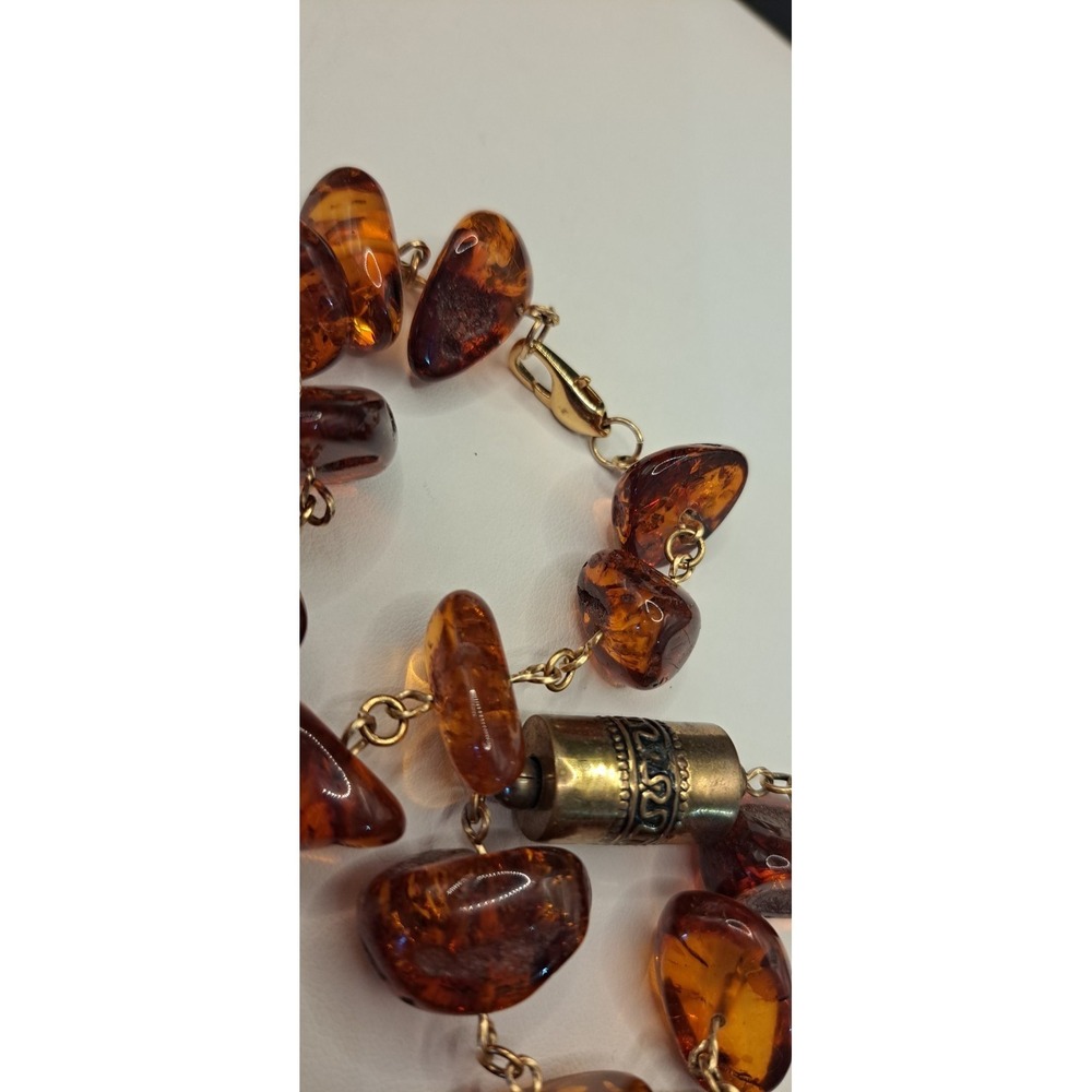 Vintage Natural Baltic Honey Cognac Amber Necklace 62.5 Grams - Picture 7 of 12